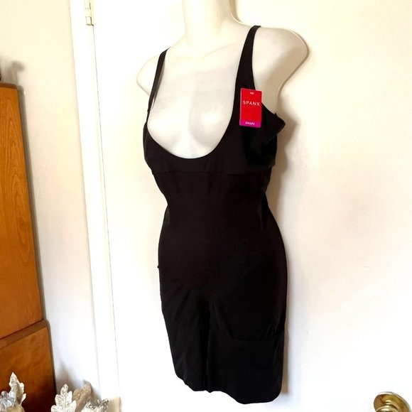 NWT SPANX OPEN BUST MID-THIGH SHAPER BODY SUIT PLUS SIZE 3X - Picture 6 of 16